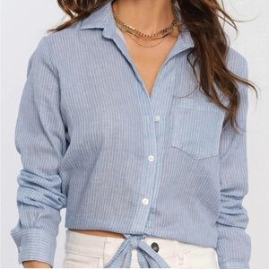 HEARTLOOM Napa Shirt Color; Sky NWT - XS